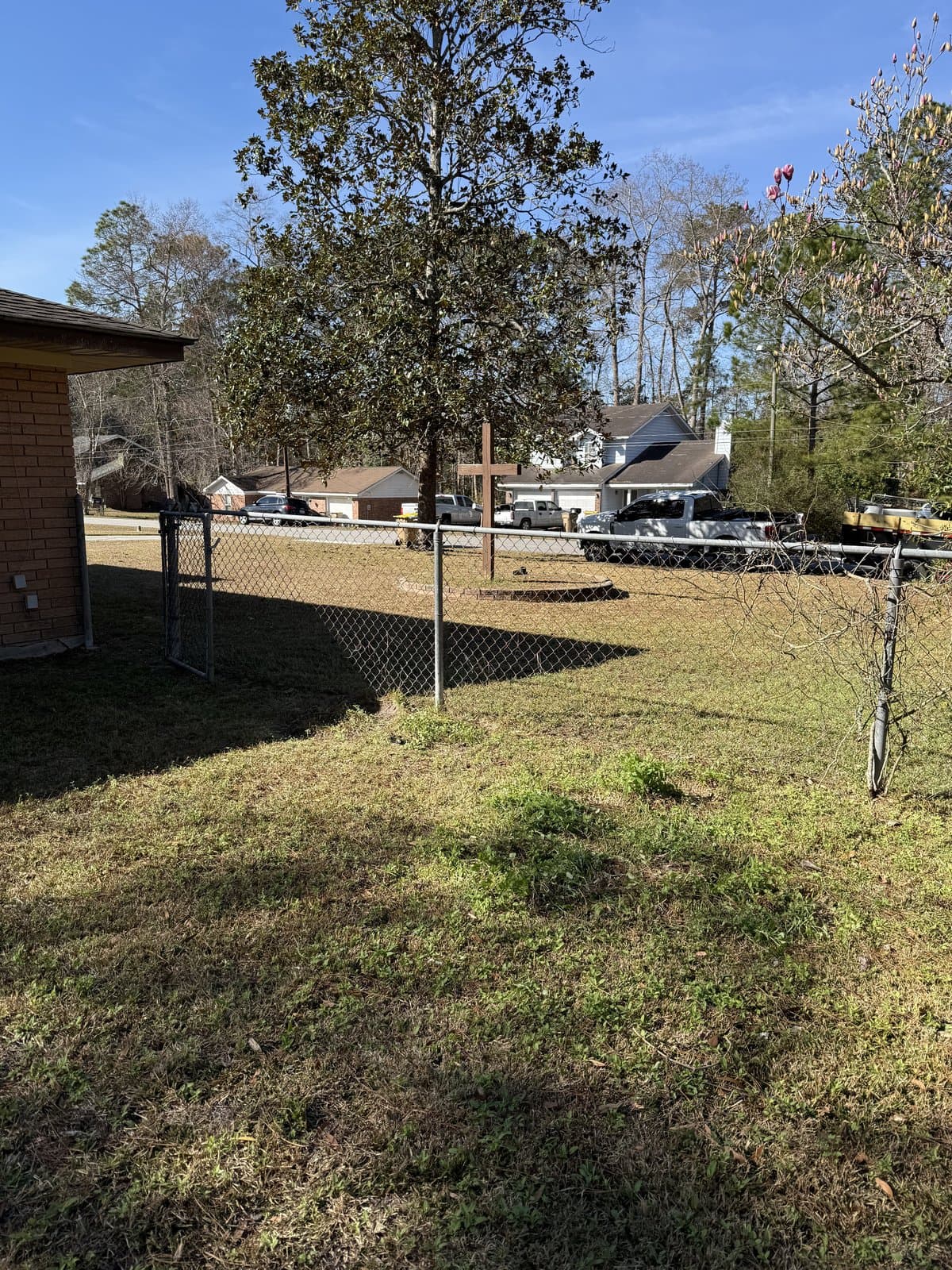 Clean backyard after property cleanout